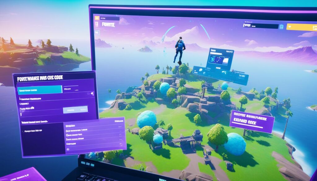 steps to enter map codes in Fortnite